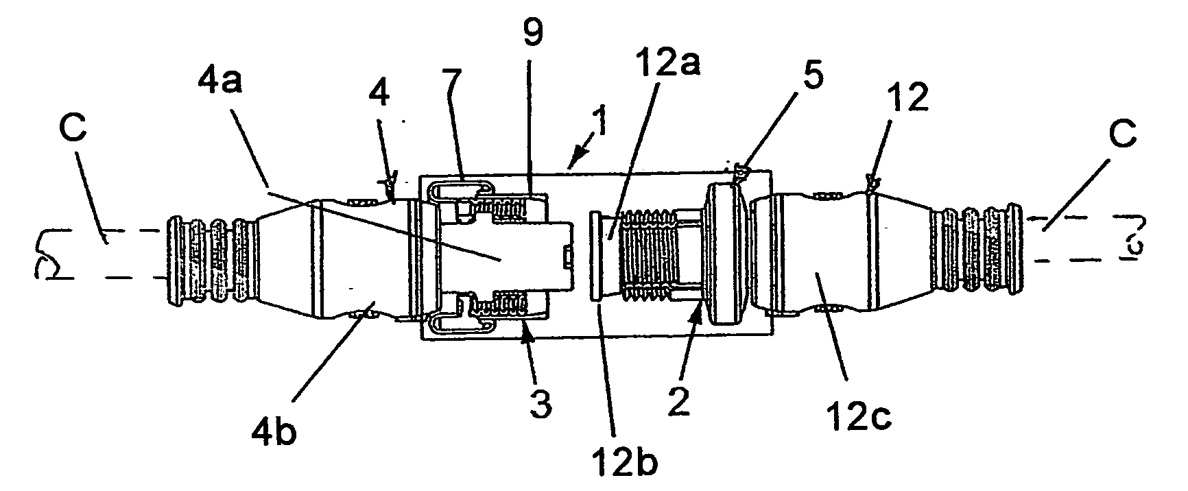 Connector for electrical and optical cables