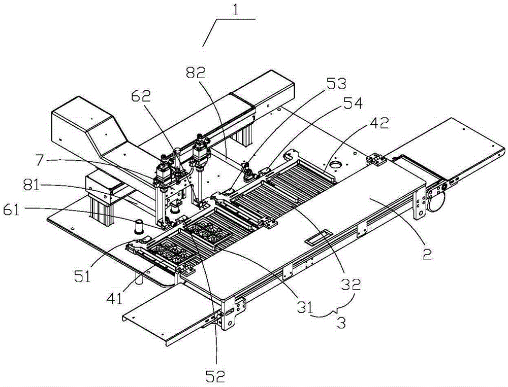 A double glue head double station glue dispensing device and glue dispensing method