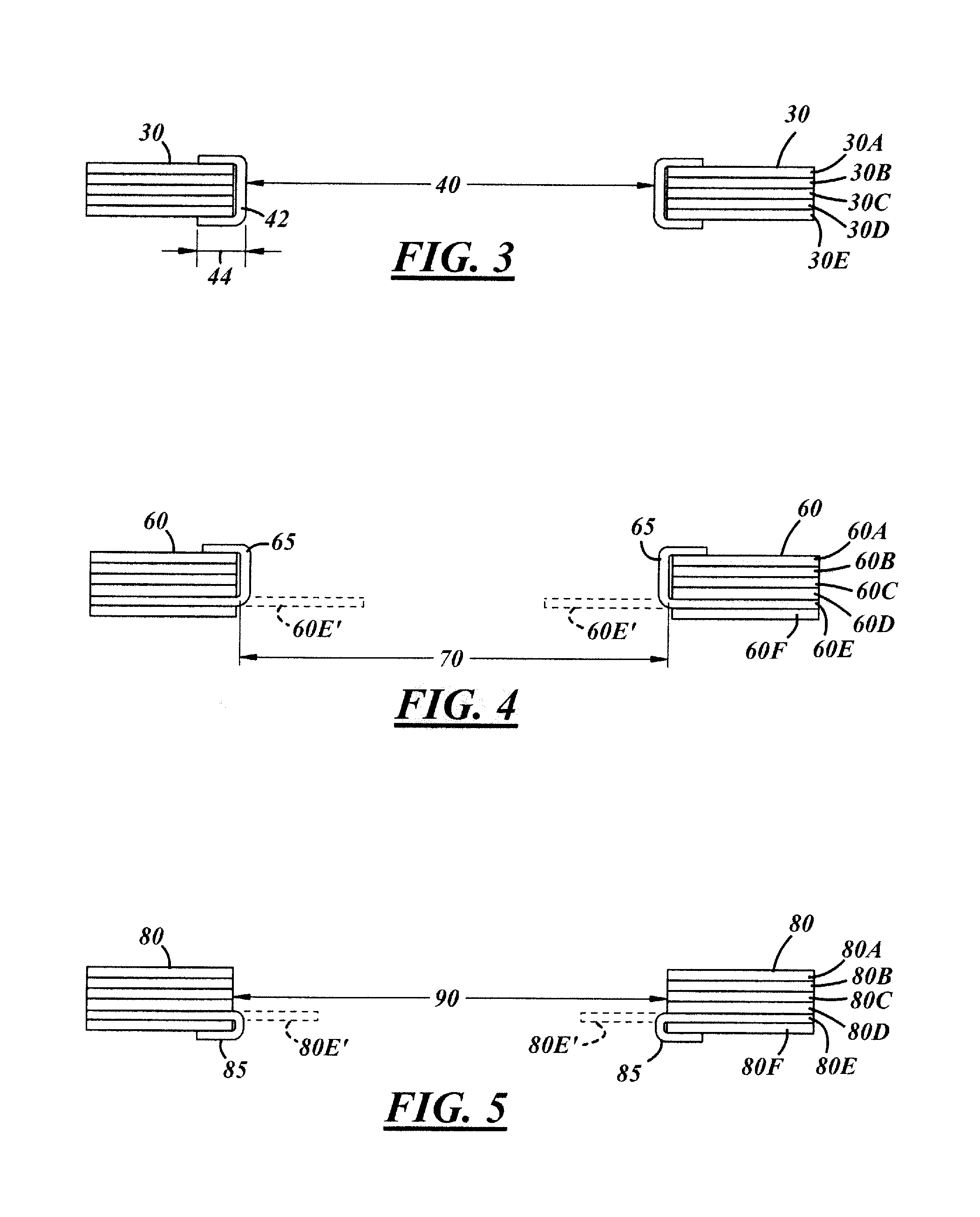 Cylinder head gaskets with push-rod eyelets