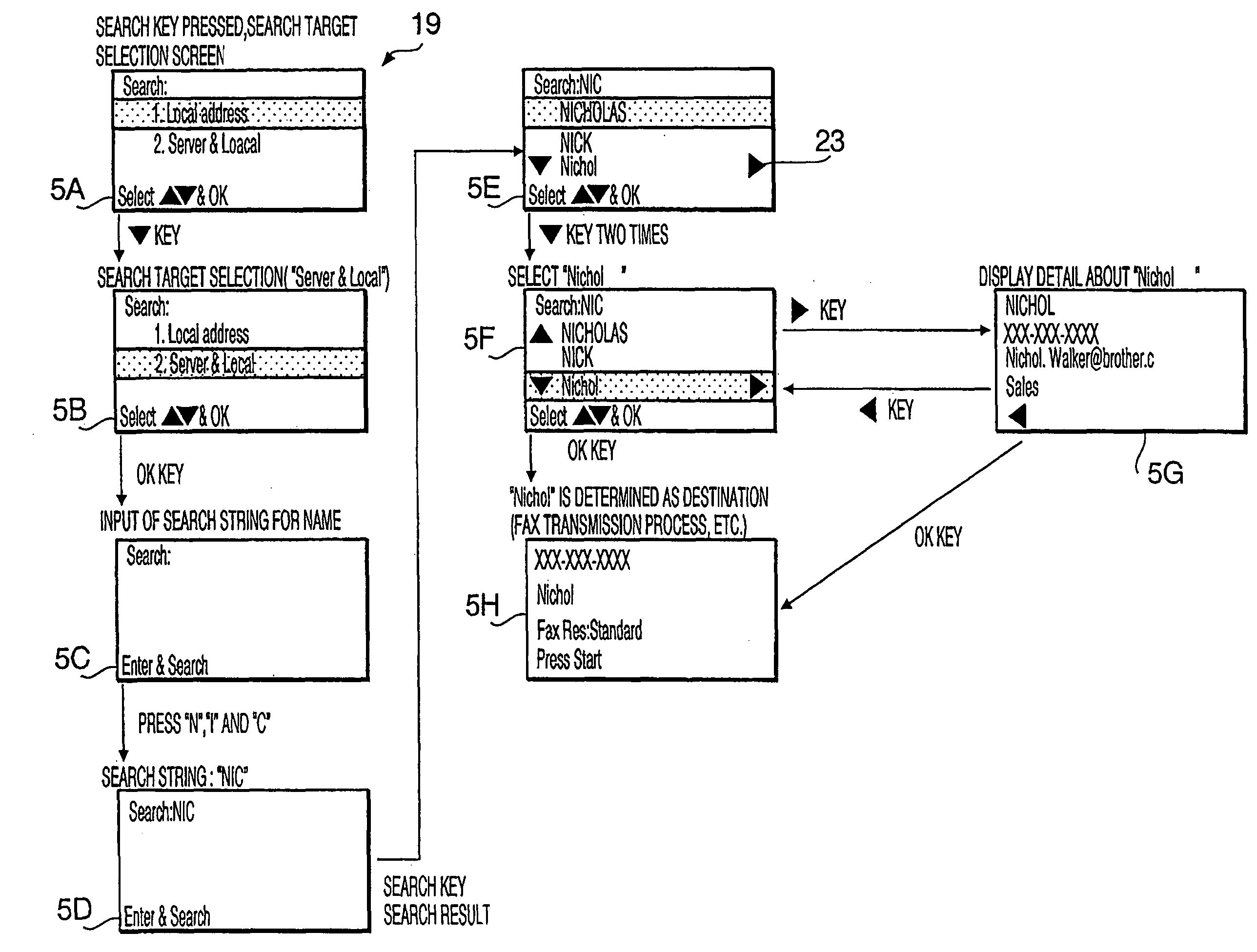 Device, program, method and system for data transmission