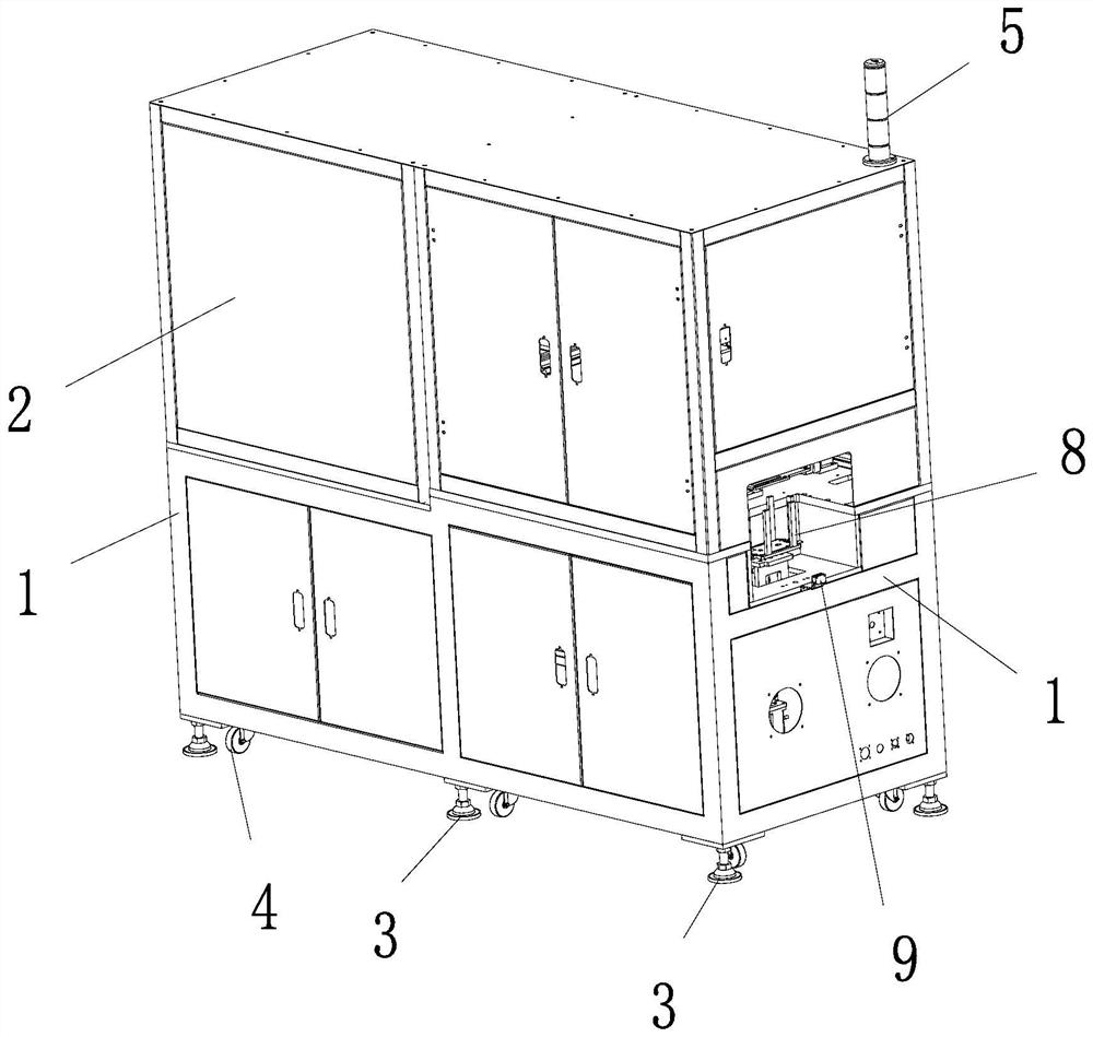 Full-automatic detecting, coding and distributing device