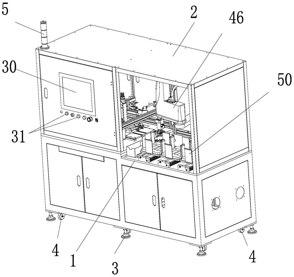 Full-automatic detecting, coding and distributing device