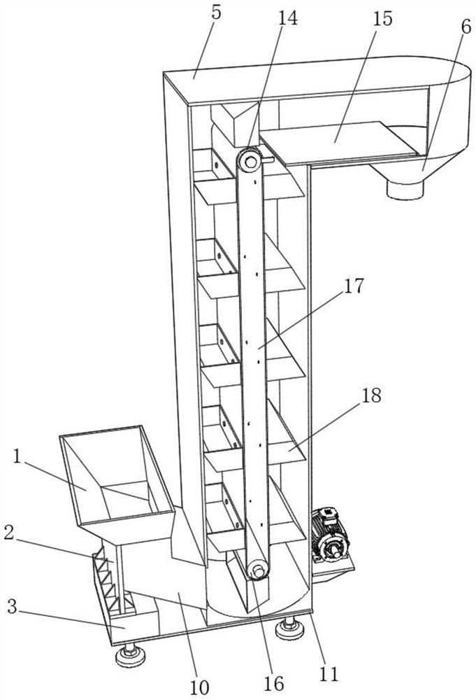 Efficient lifting device for food processing