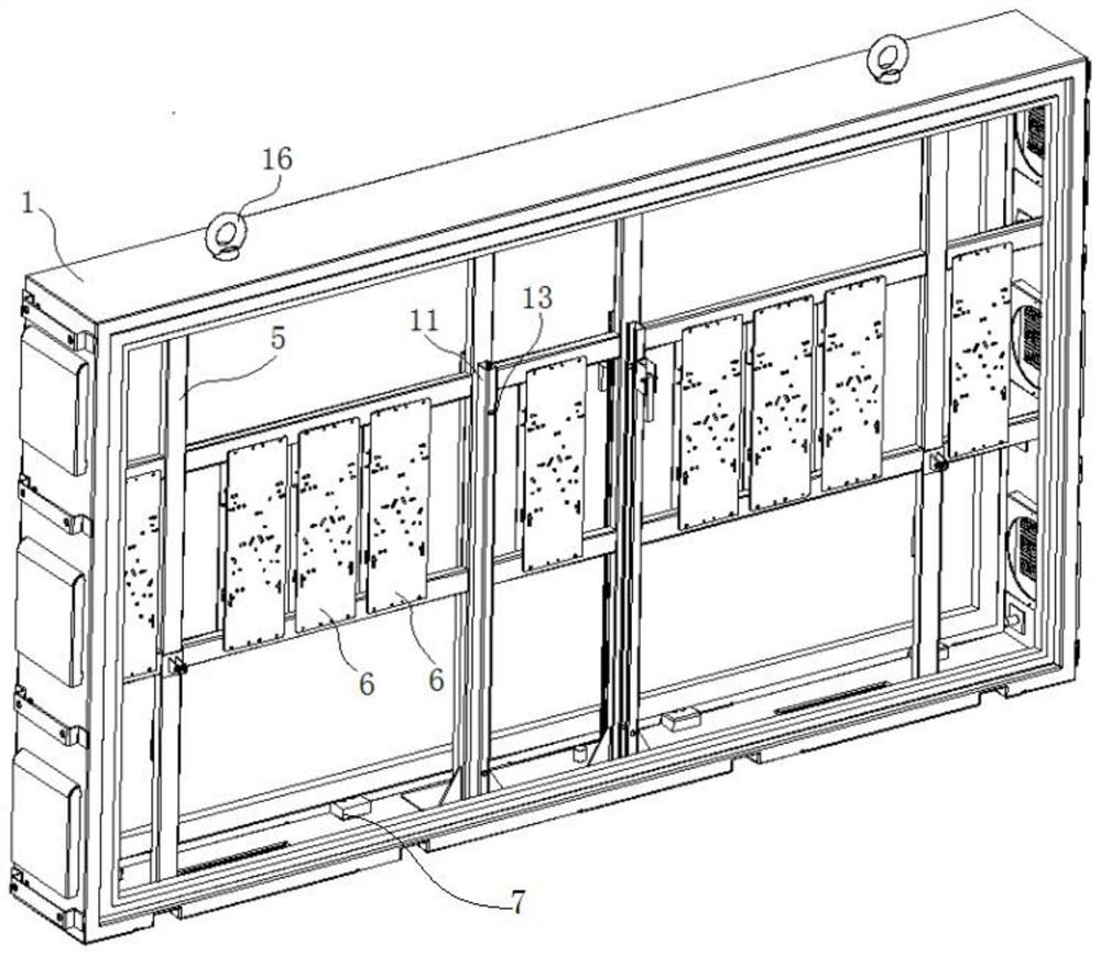 Double-sided LED transparent screen module