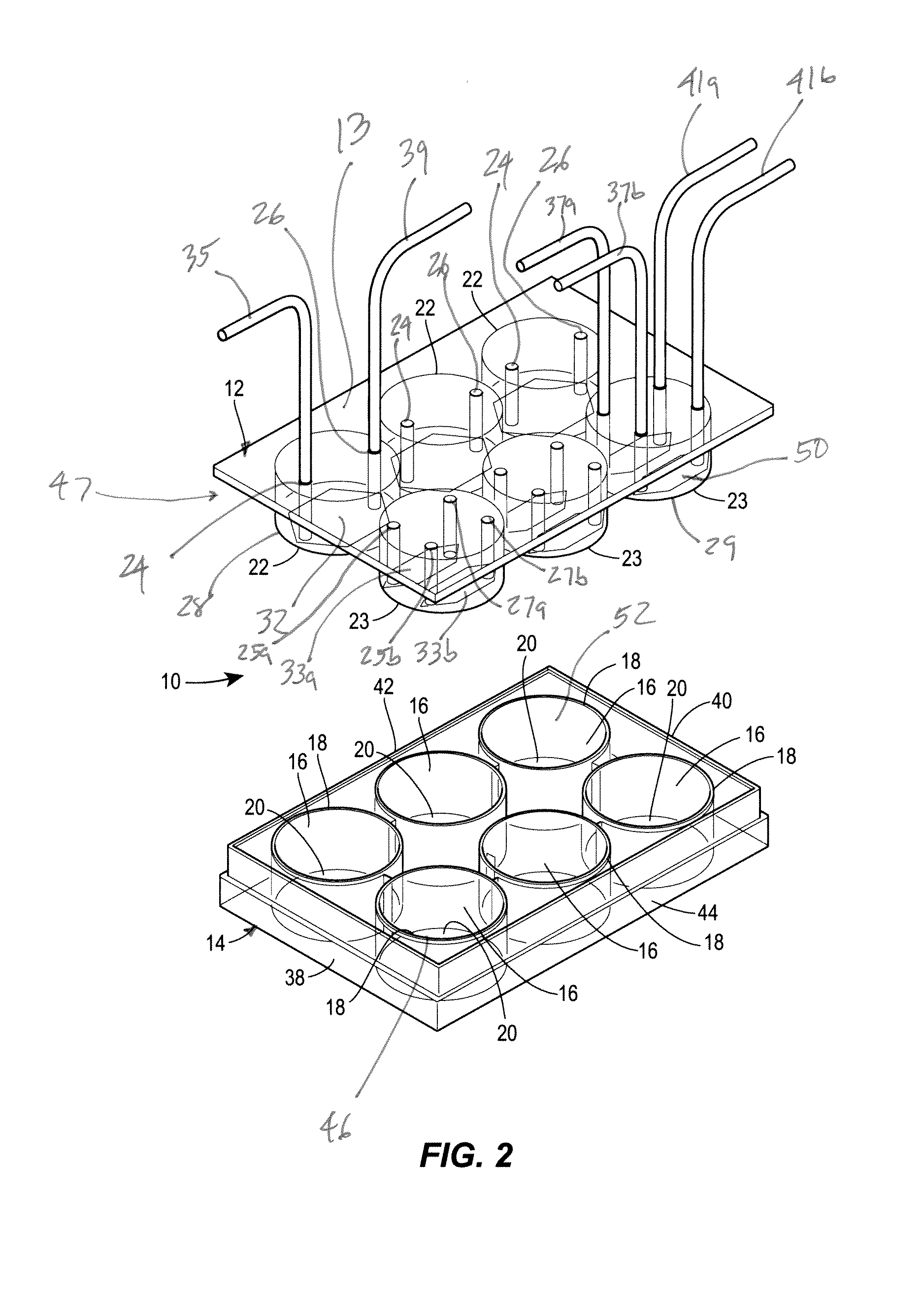 Insert device for multiwell plate