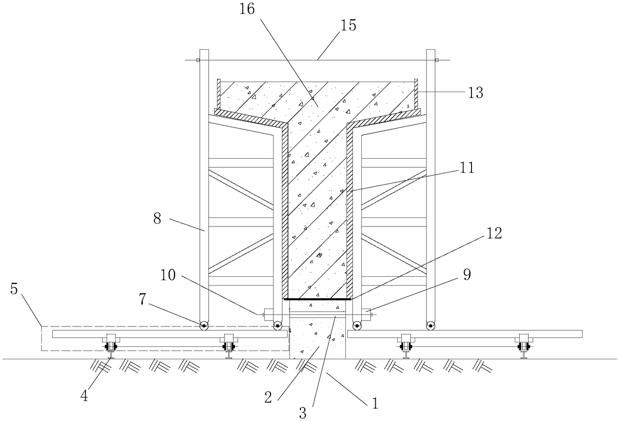 T-beam factory prefabricated formwork system and construction method