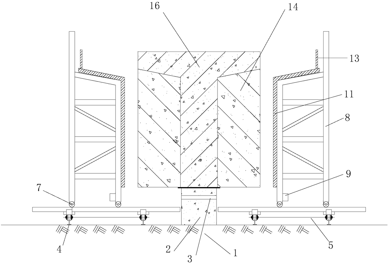 T-beam factory prefabricated formwork system and construction method