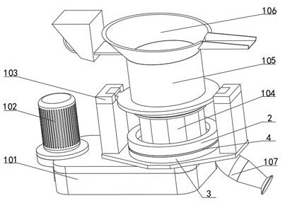 A concrete shotcrete machine used for building foundation reinforcement