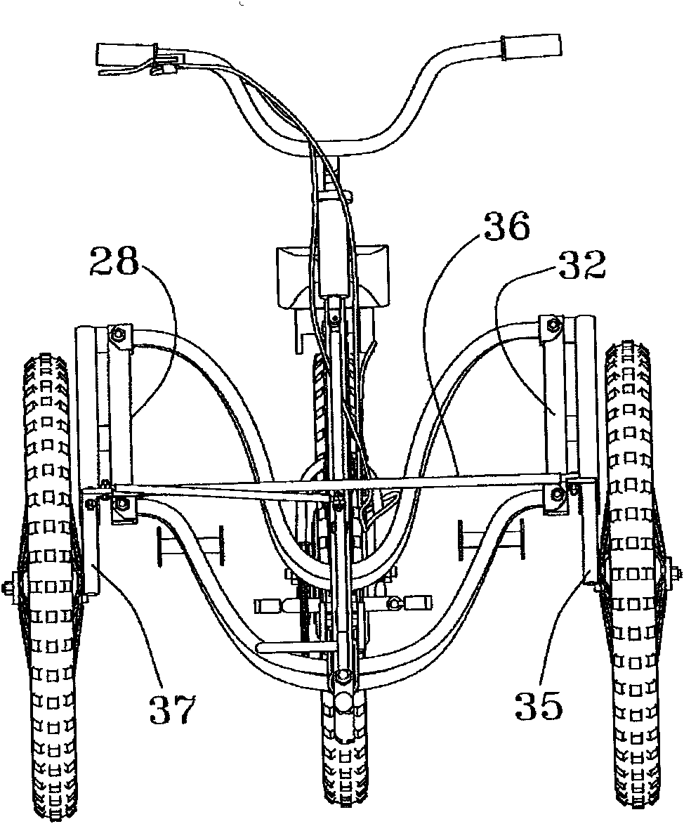Vehicle with improved integrated steering and suspension system
