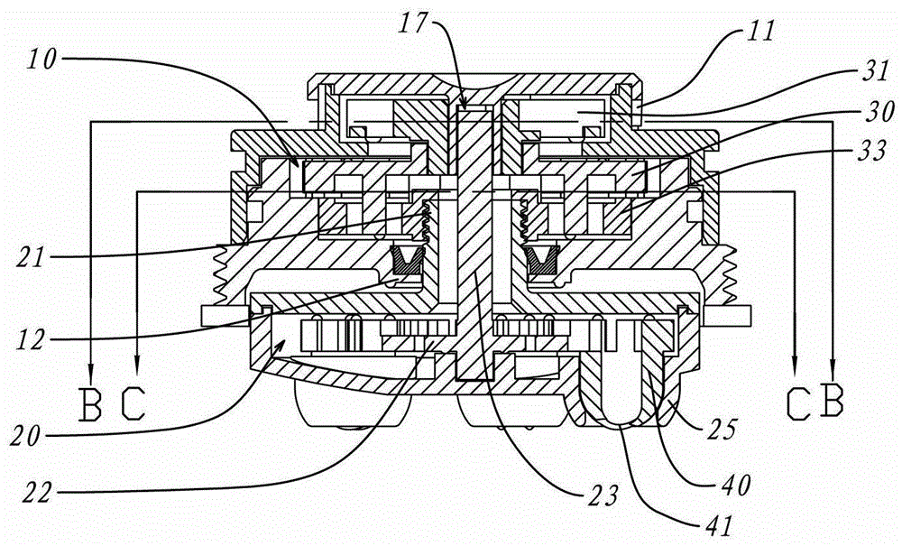 A composite rotating water outlet assembly