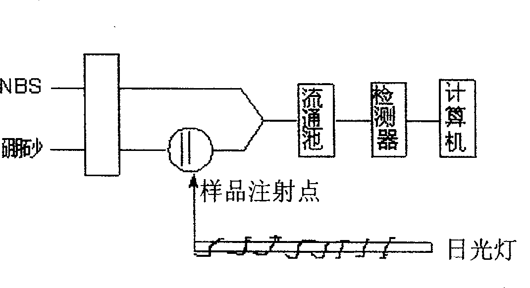 Method for detecting chemical luminous analysis of chloro-phenol