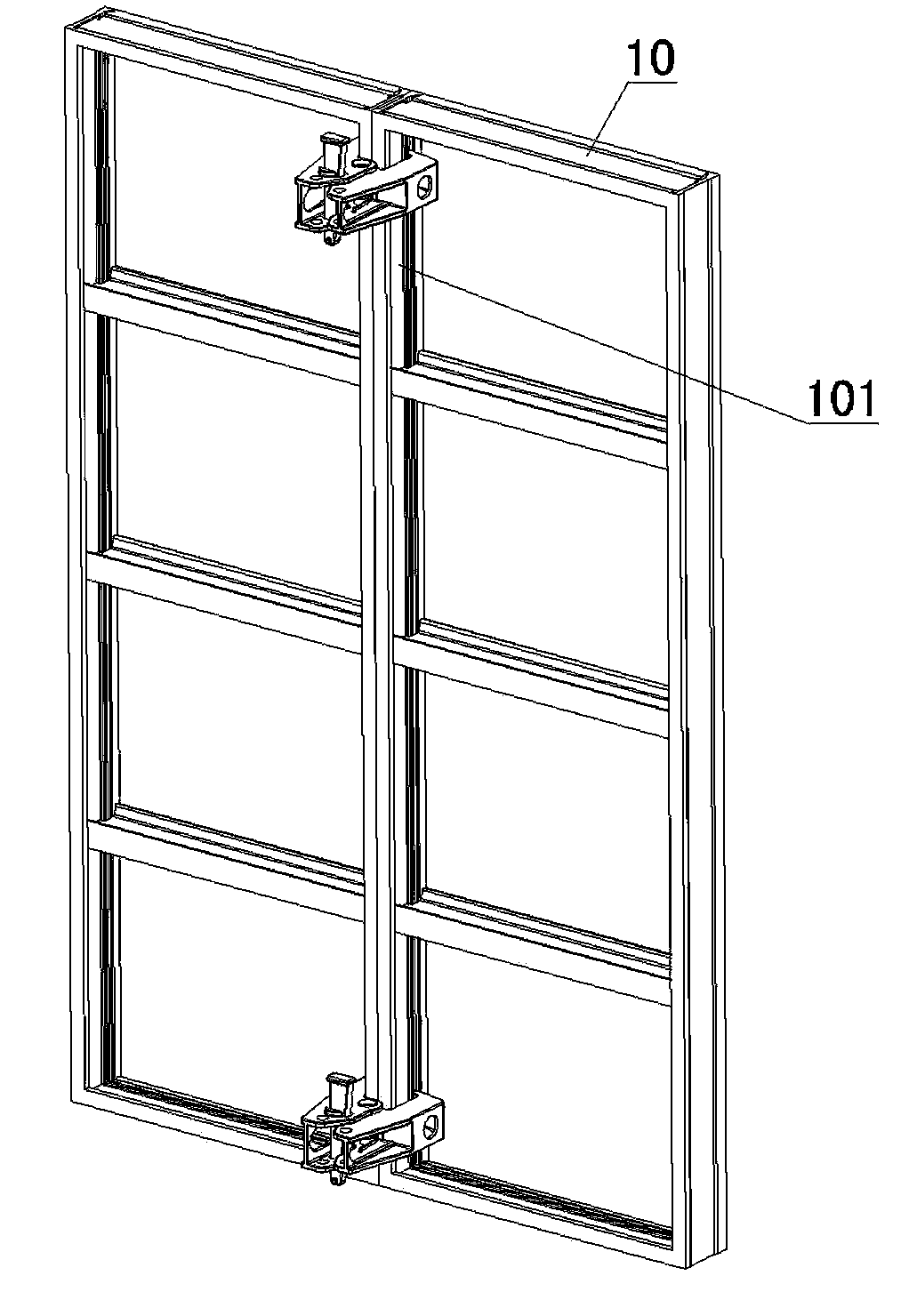 Connecting clamp for template splicing