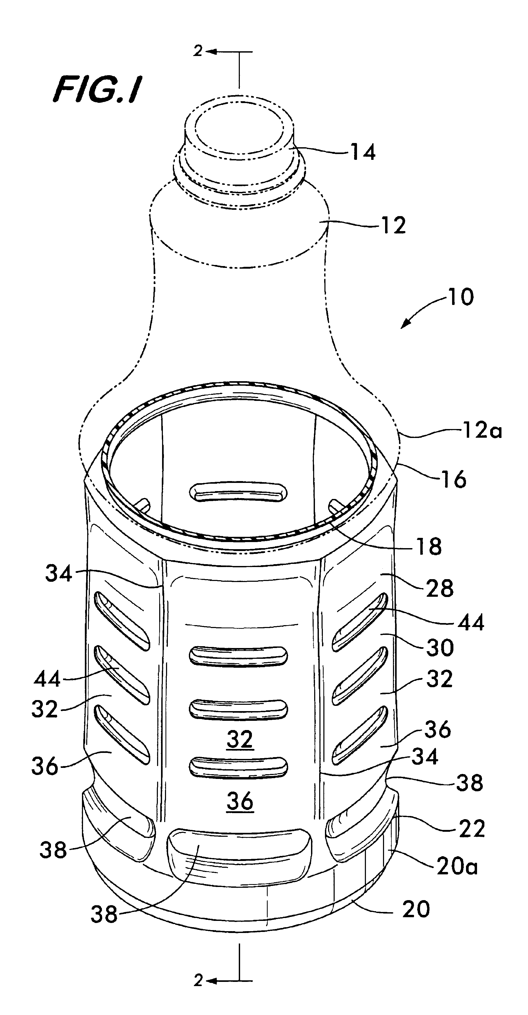 Hot-fillable multi-sided blow-molded container