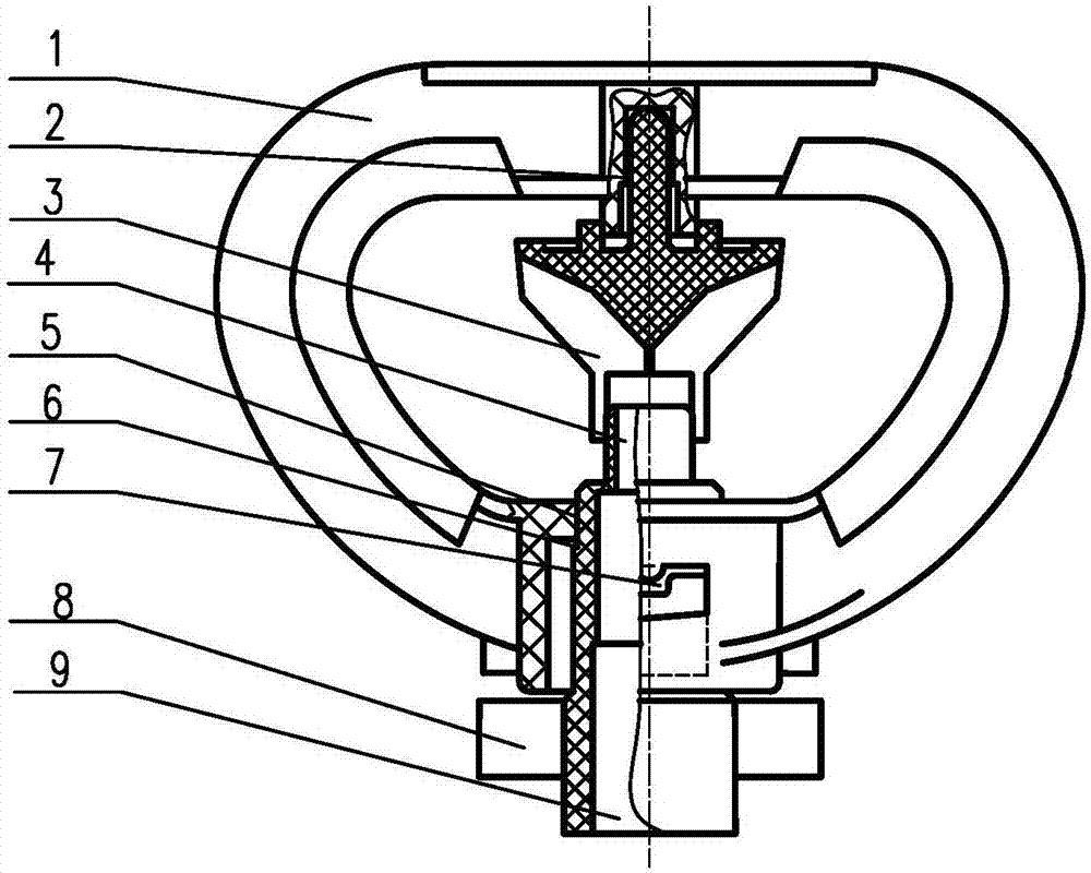 Double-part support rotary micro-sprinkler