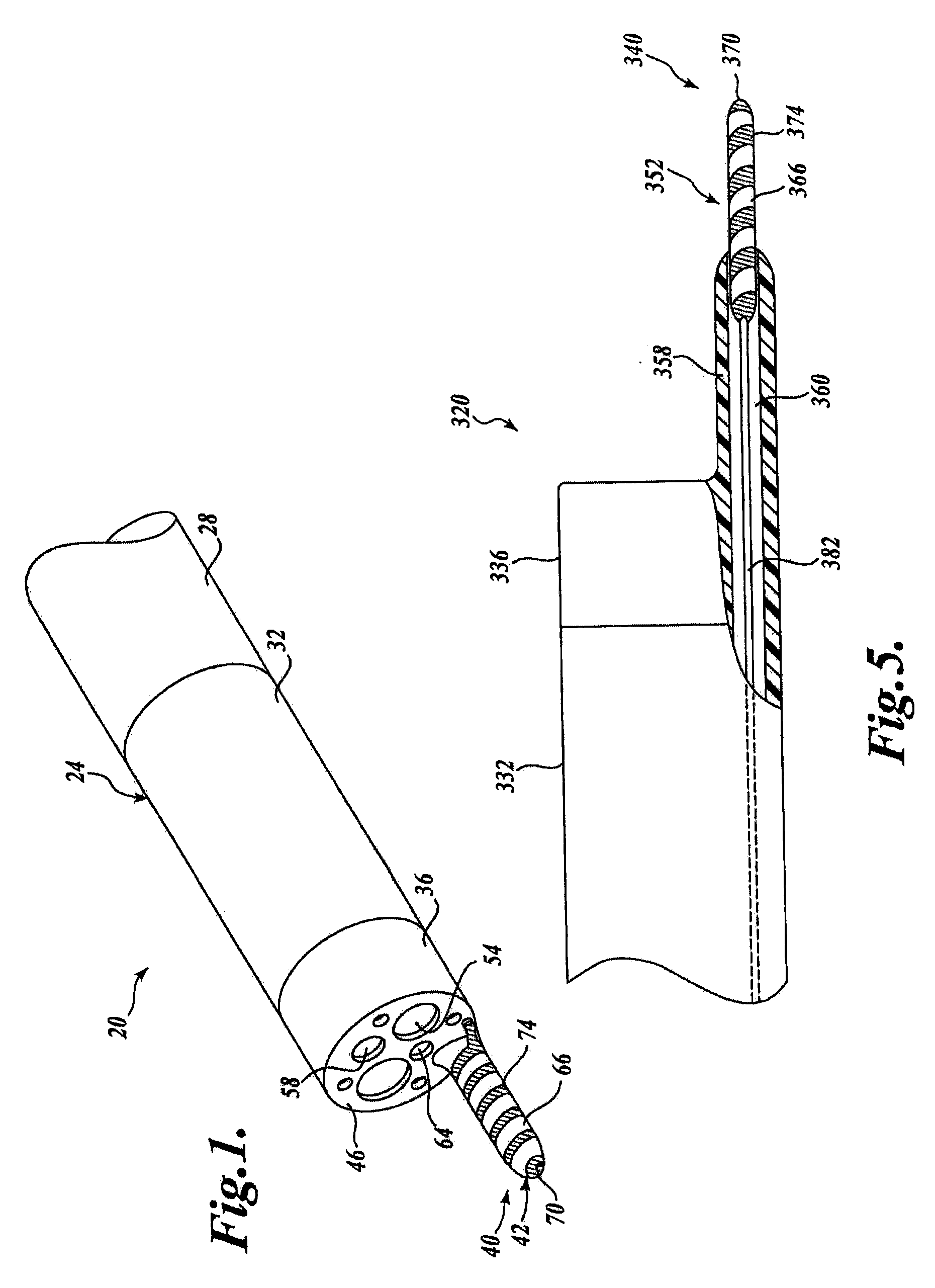 Endoscopic apparatus with integrated hemostasis device