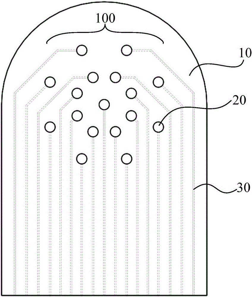 Stimulating electrode structure and artificial retina implanting apparatus