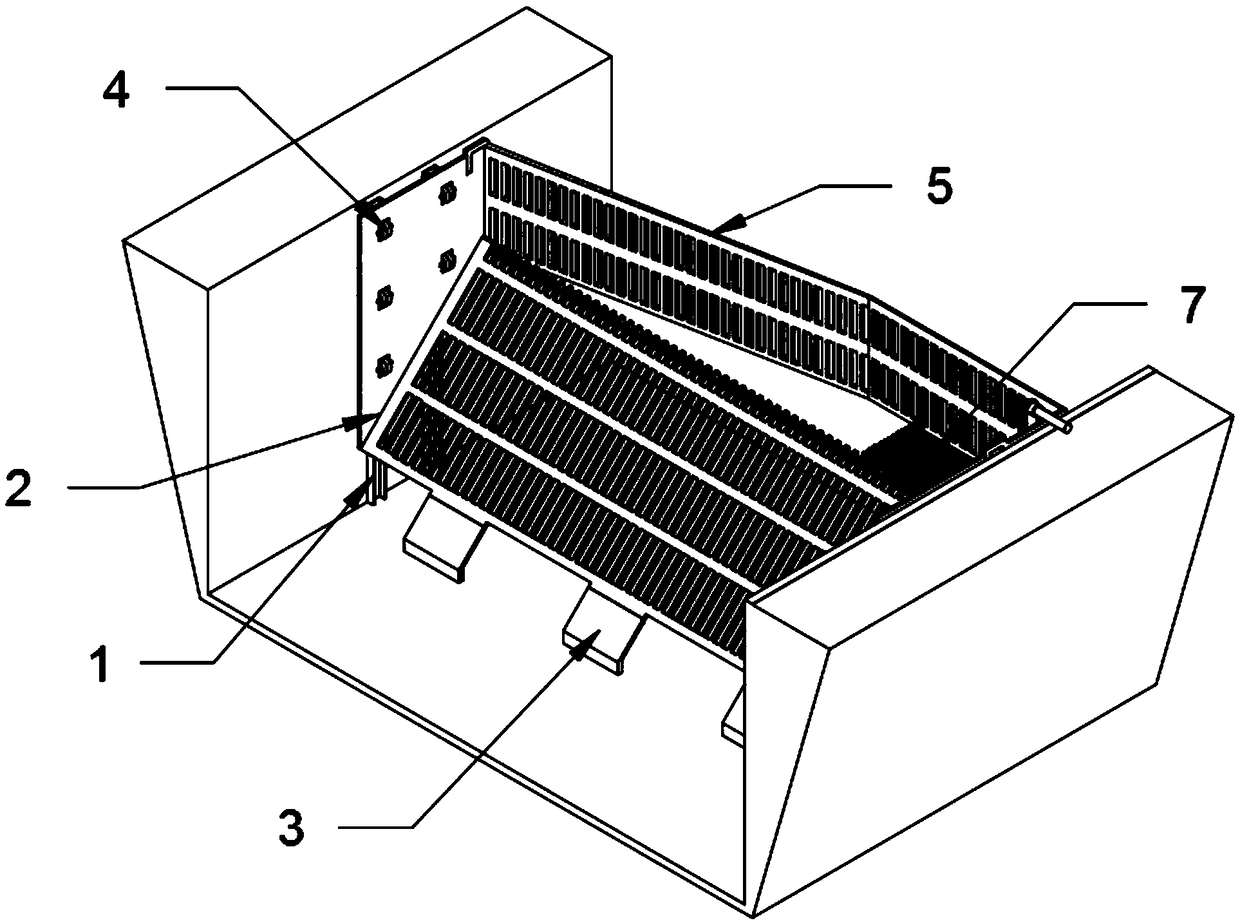 Environmental-friendly blocking and collecting device for water channel garbage treatment