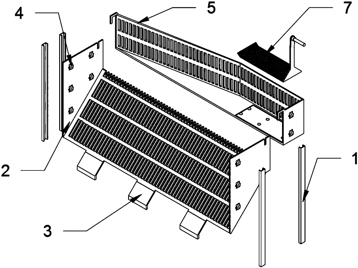 Environmental-friendly blocking and collecting device for water channel garbage treatment