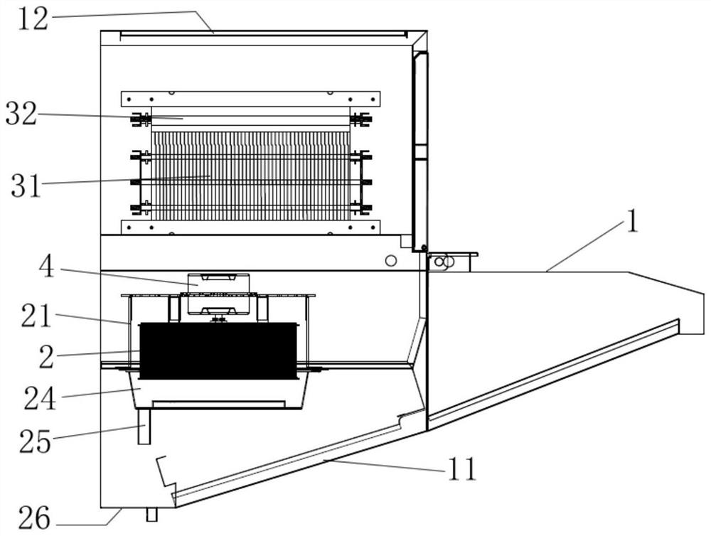 Cooking fume separation and purification all-in-one machine