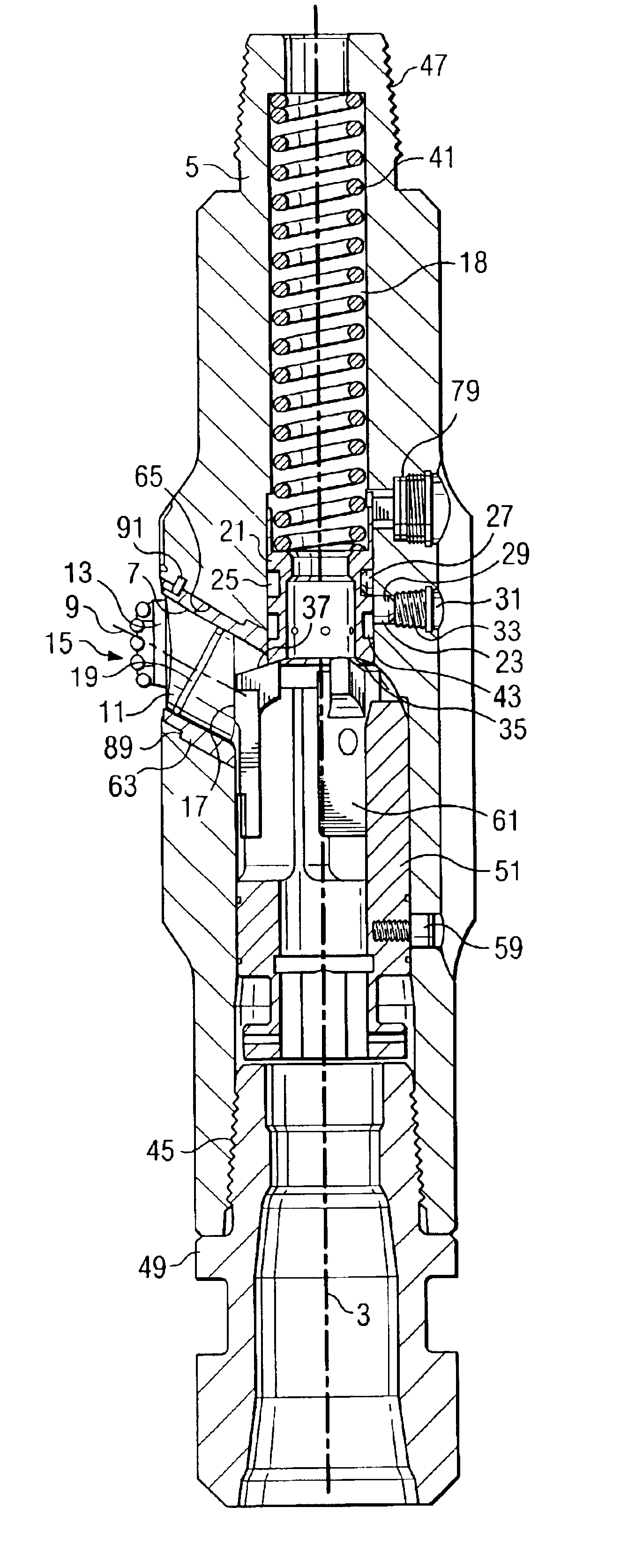 Bore hole underreamer having extendible cutting arms