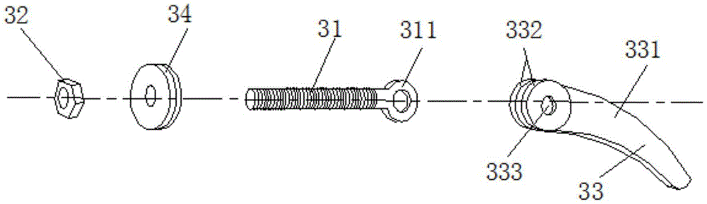 Buckle structure for installing rear rack of bicycle