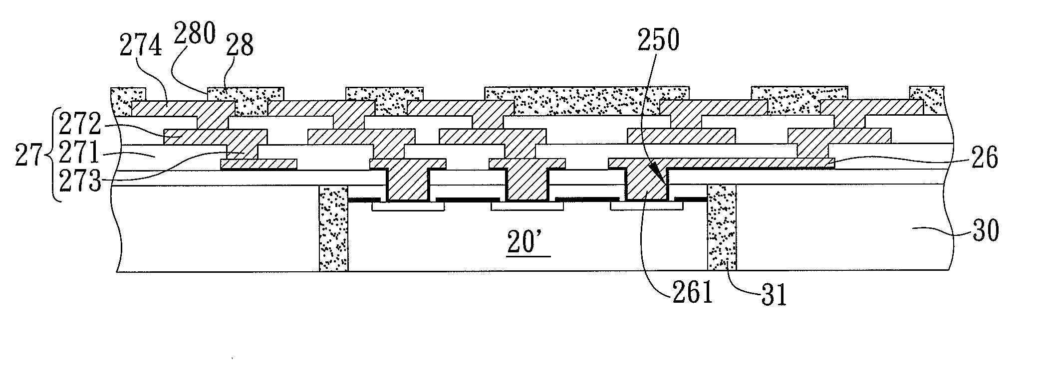 Package substrate embedded with semiconductor component