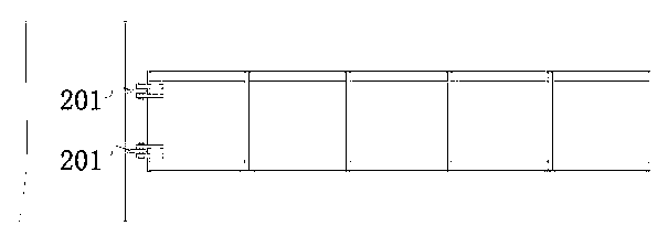 Motor vehicle provided with box step connection device