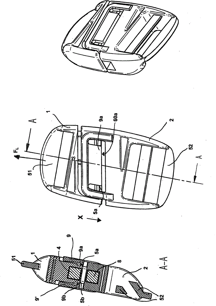 Magnetomechanical connection assembly with load securing
