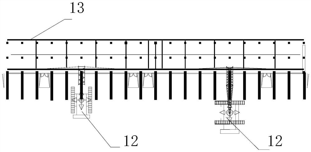 Lifting and slipping construction method of steel truss structure with large span and unequal height supports