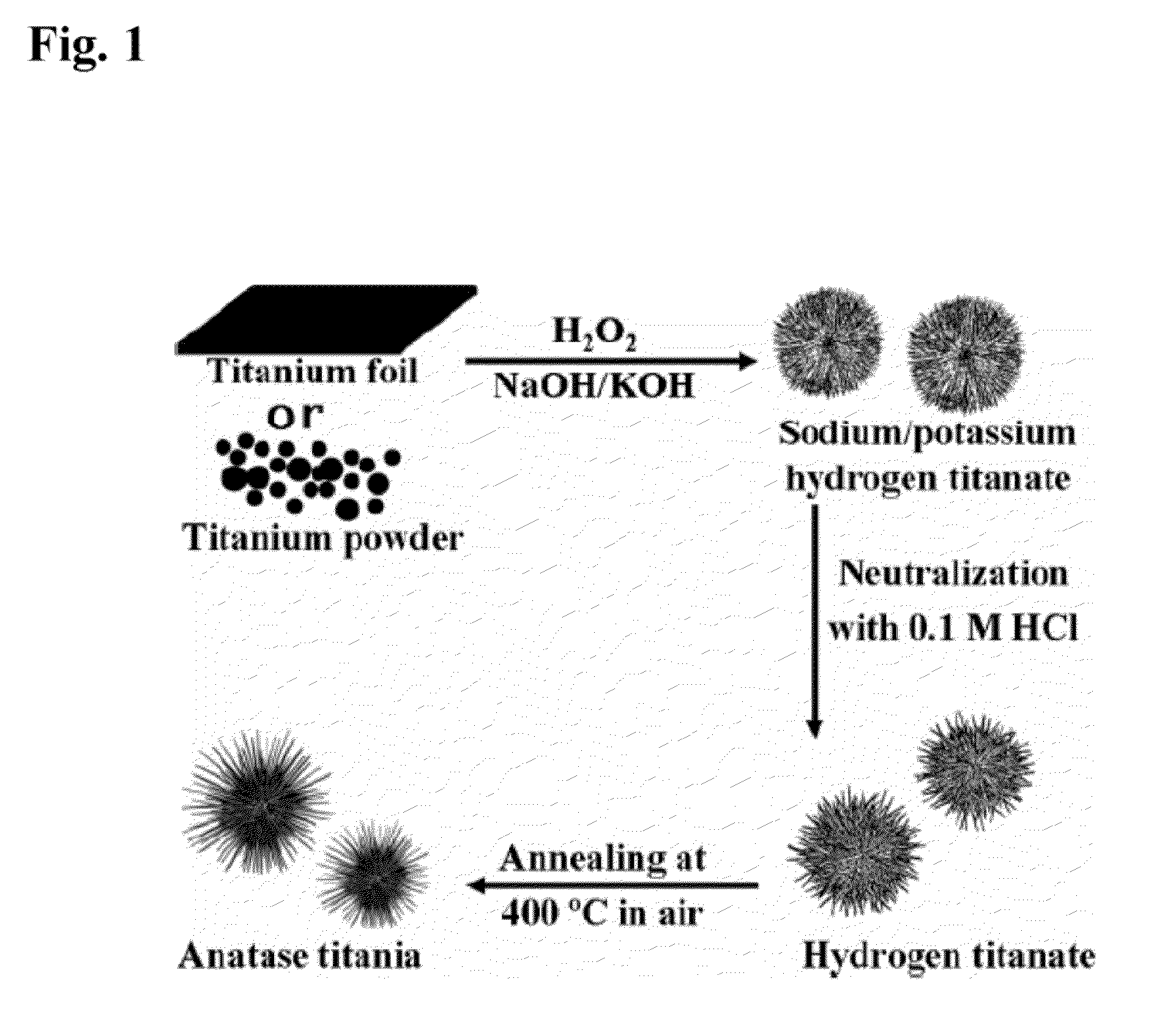 Titanate and titania nanostructures and nanostructure assemblies, and methods of making same