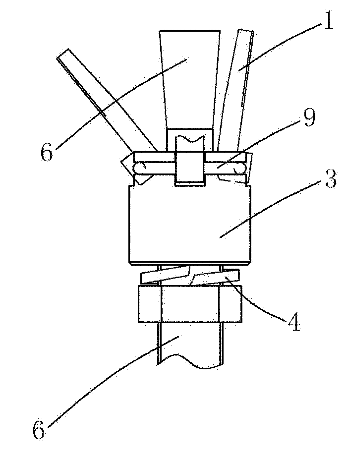Combined-type connecting device
