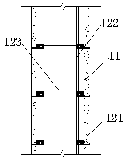 Steel plate-concrete composite shear wall and connecting structure thereof and construction method thereof