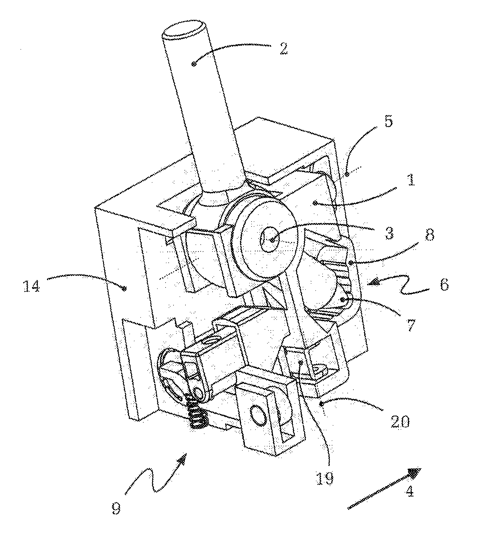 Selector lever having actuating change of position