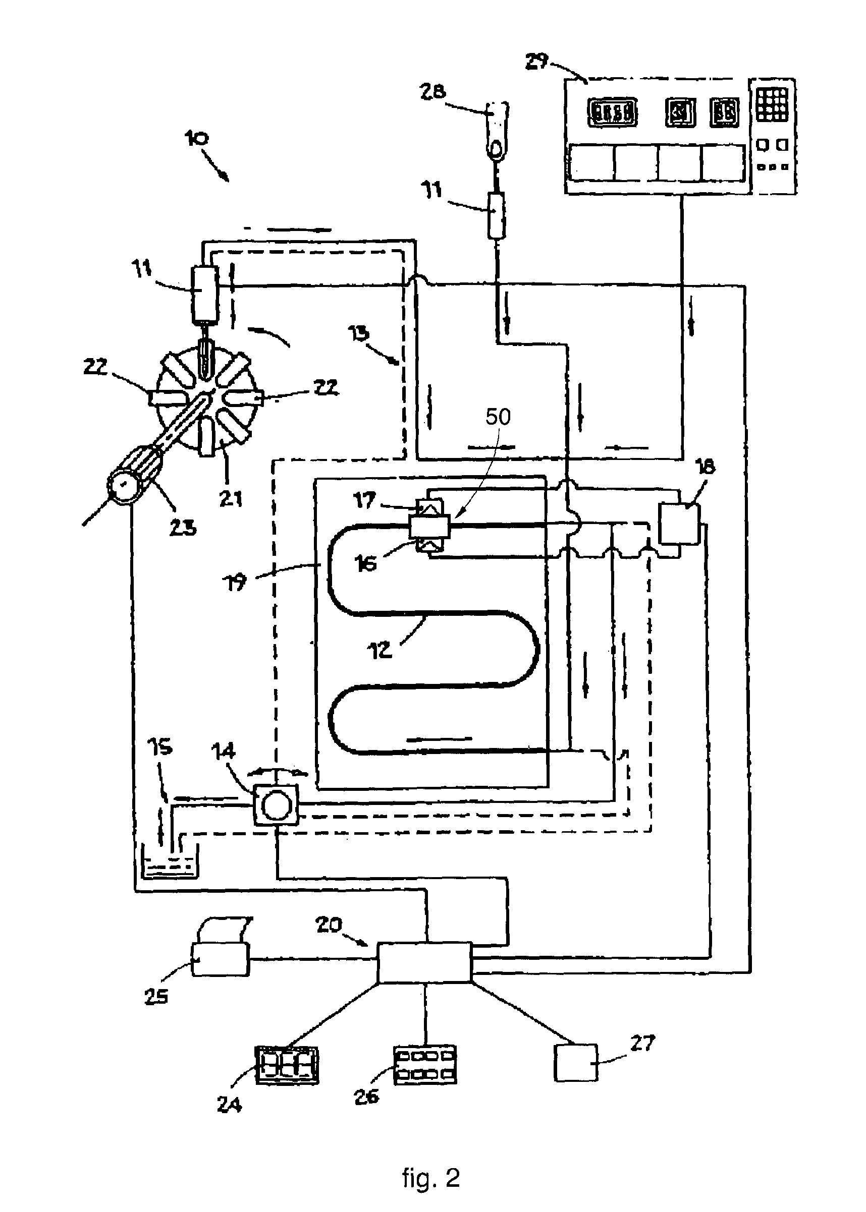 Apparatus and method to determine the blood sedimentation rate and other parameters connected thereto