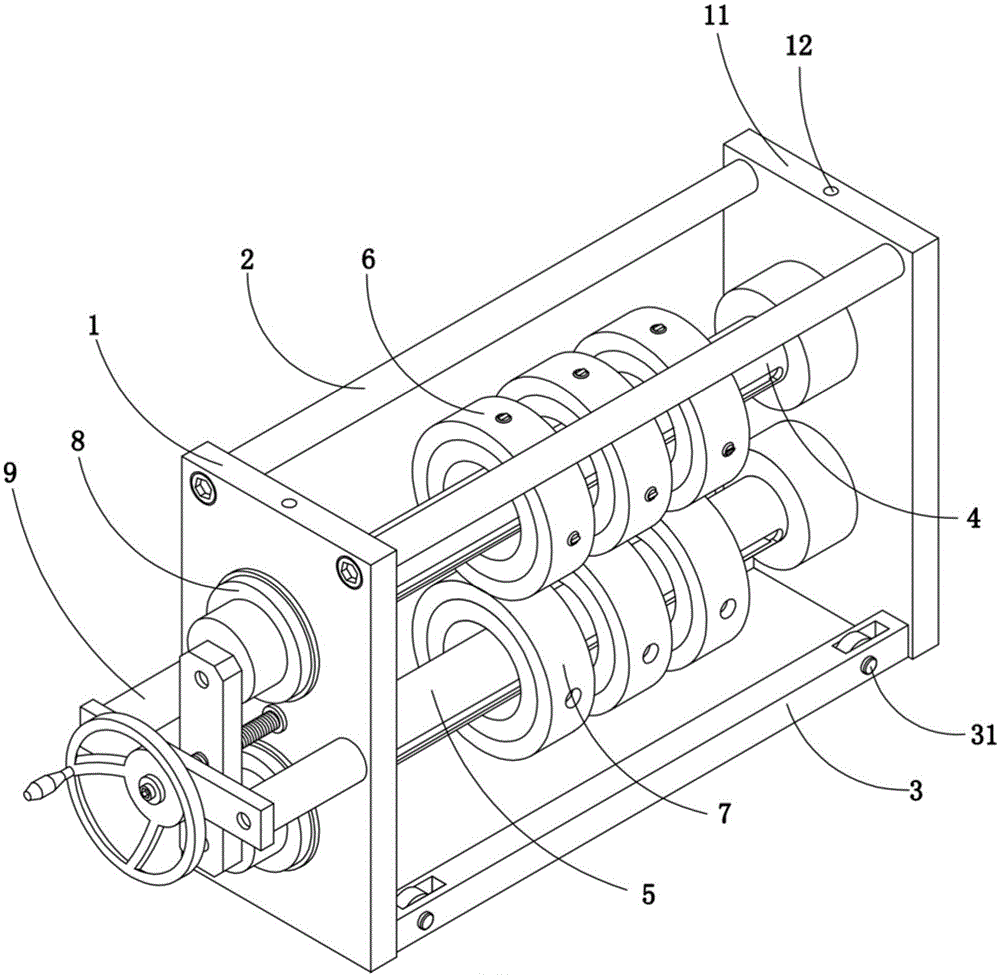 A rotary printing online punching device