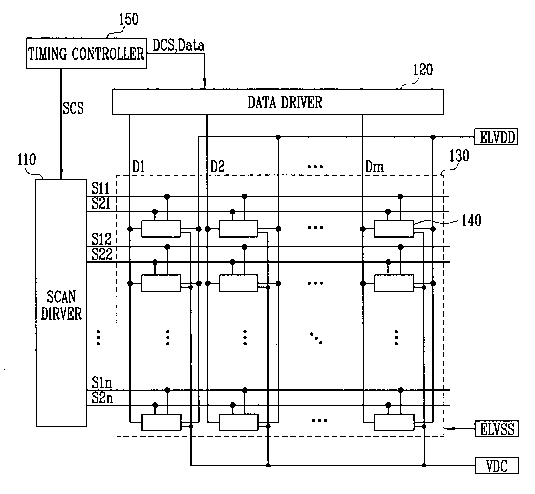Pixel circuit, organic light emitting display using the pixel circuit and driving method for the display