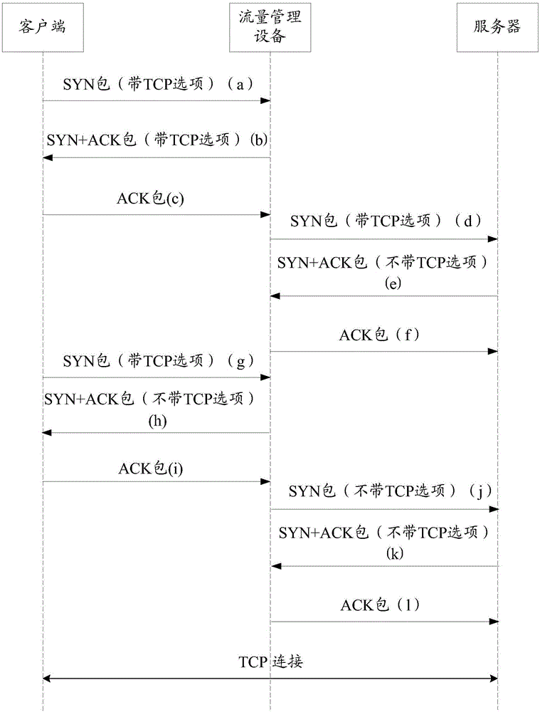 Transmission control protocol option processing method and apparatus