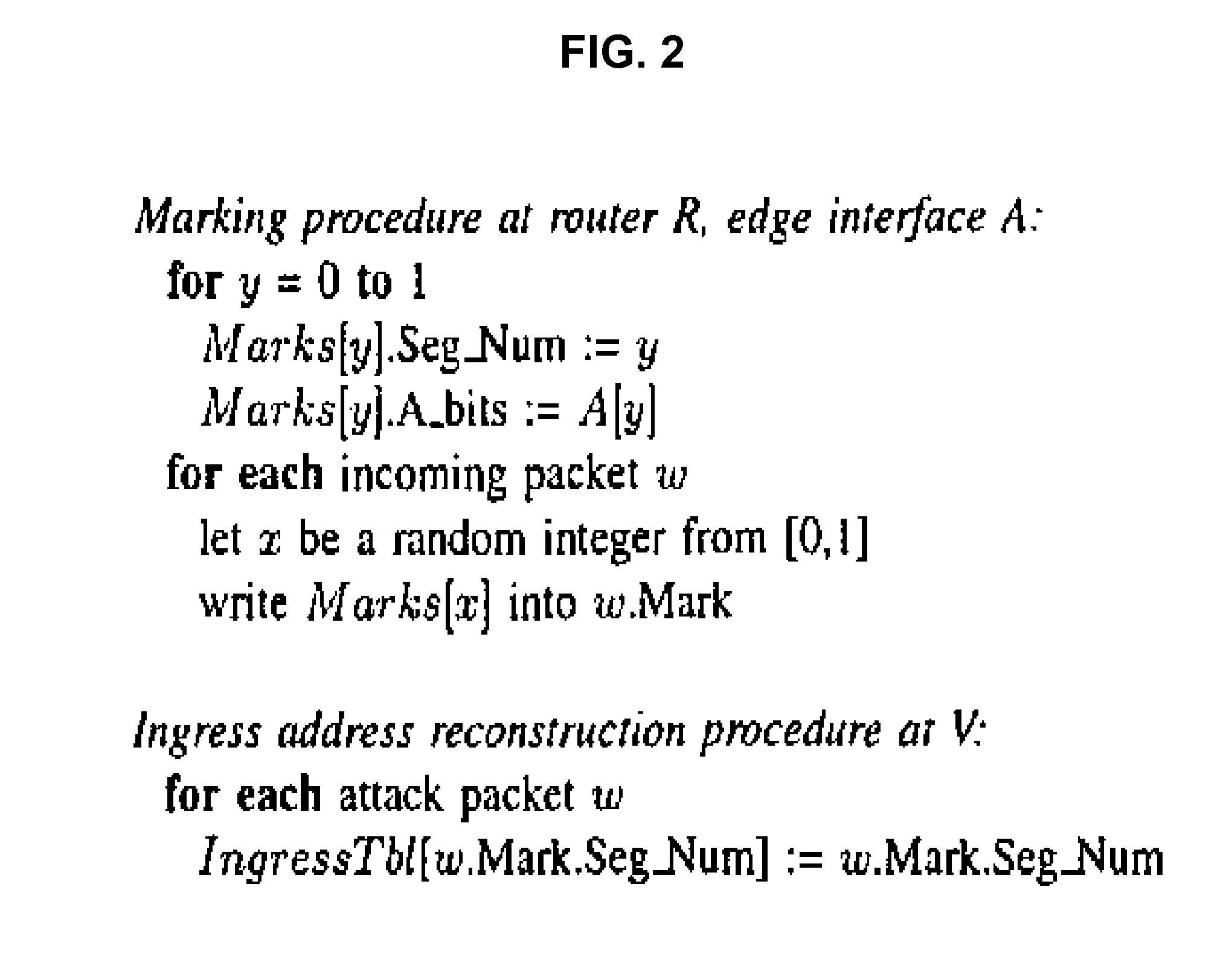 Deterministic packet marking