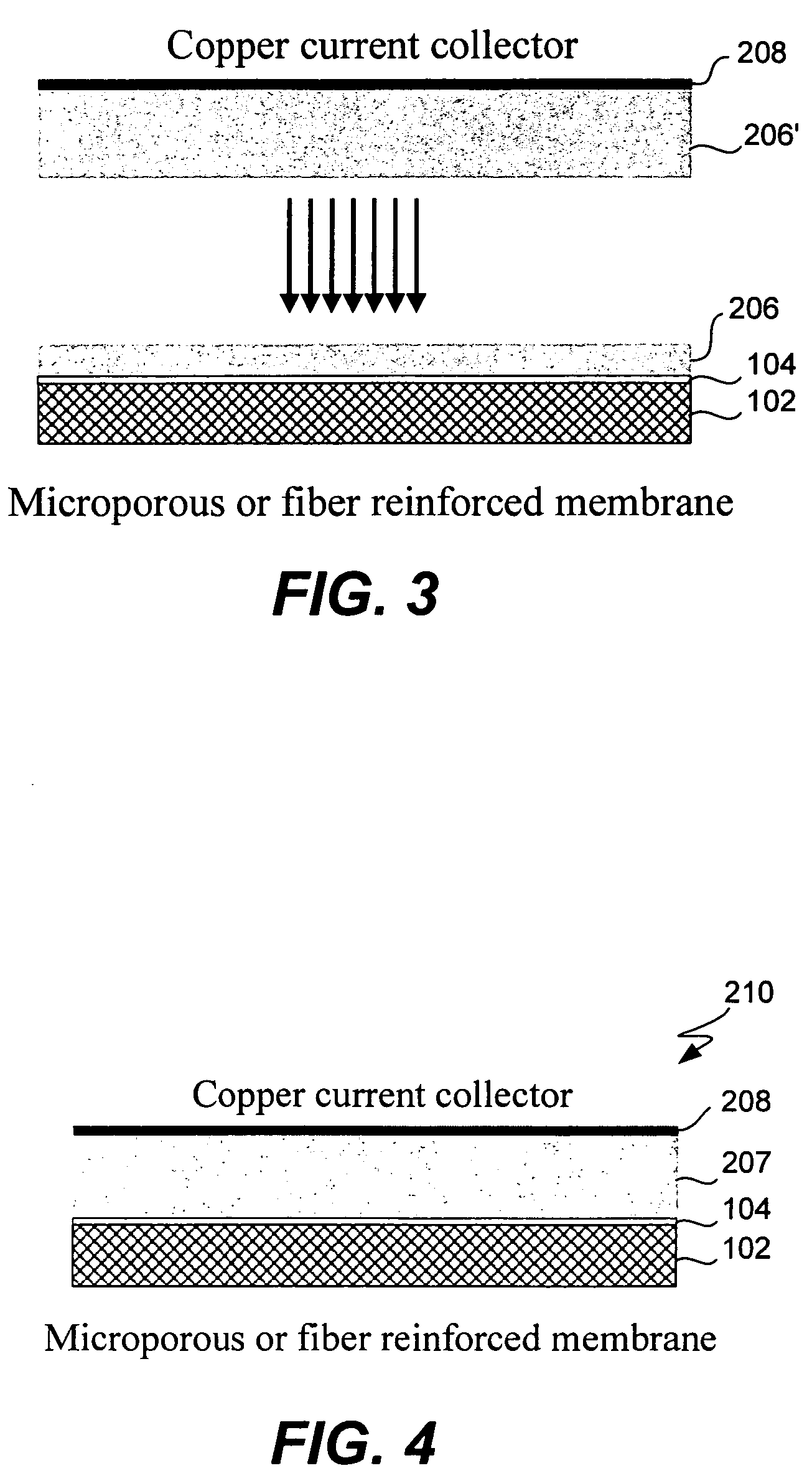 Battery cell with barrier layer on non-swelling membrane