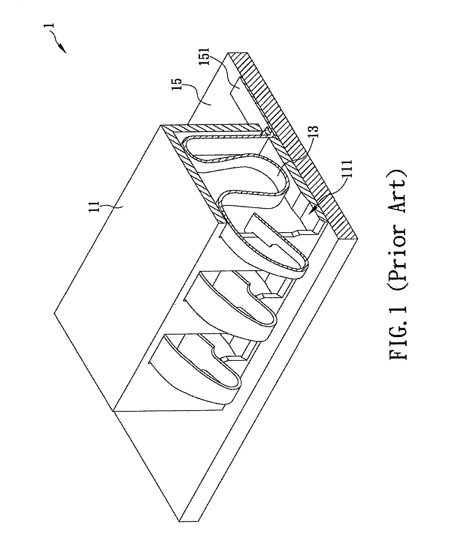 High-power connector having heat dissipation structure