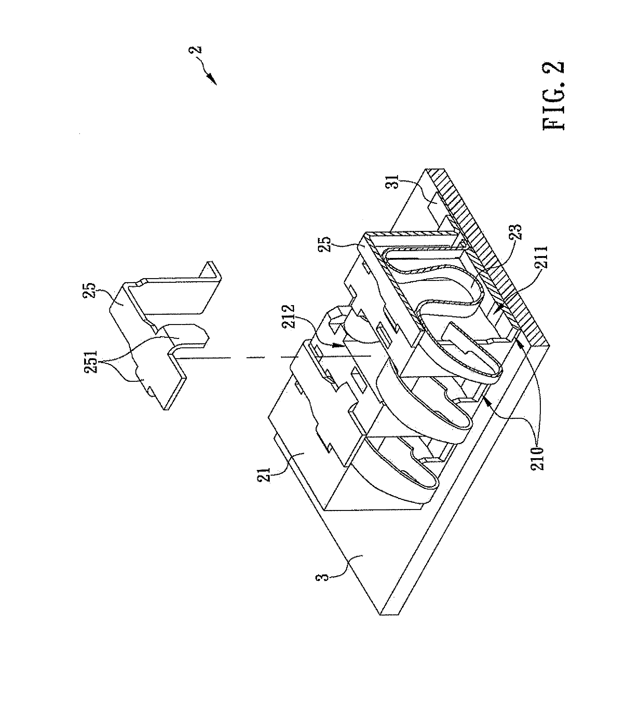 High-power connector having heat dissipation structure