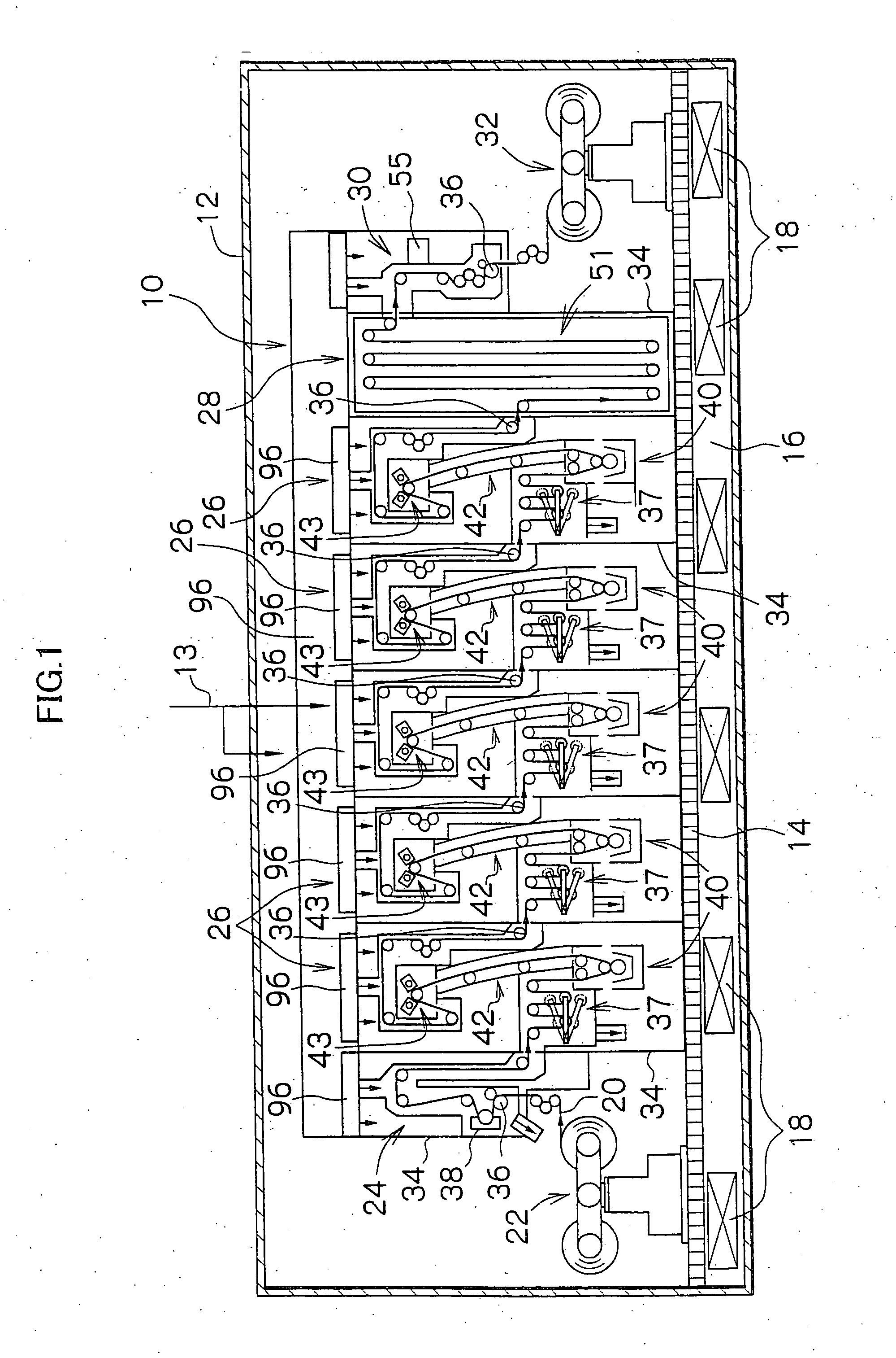 Production apparatus of multilayer coating film