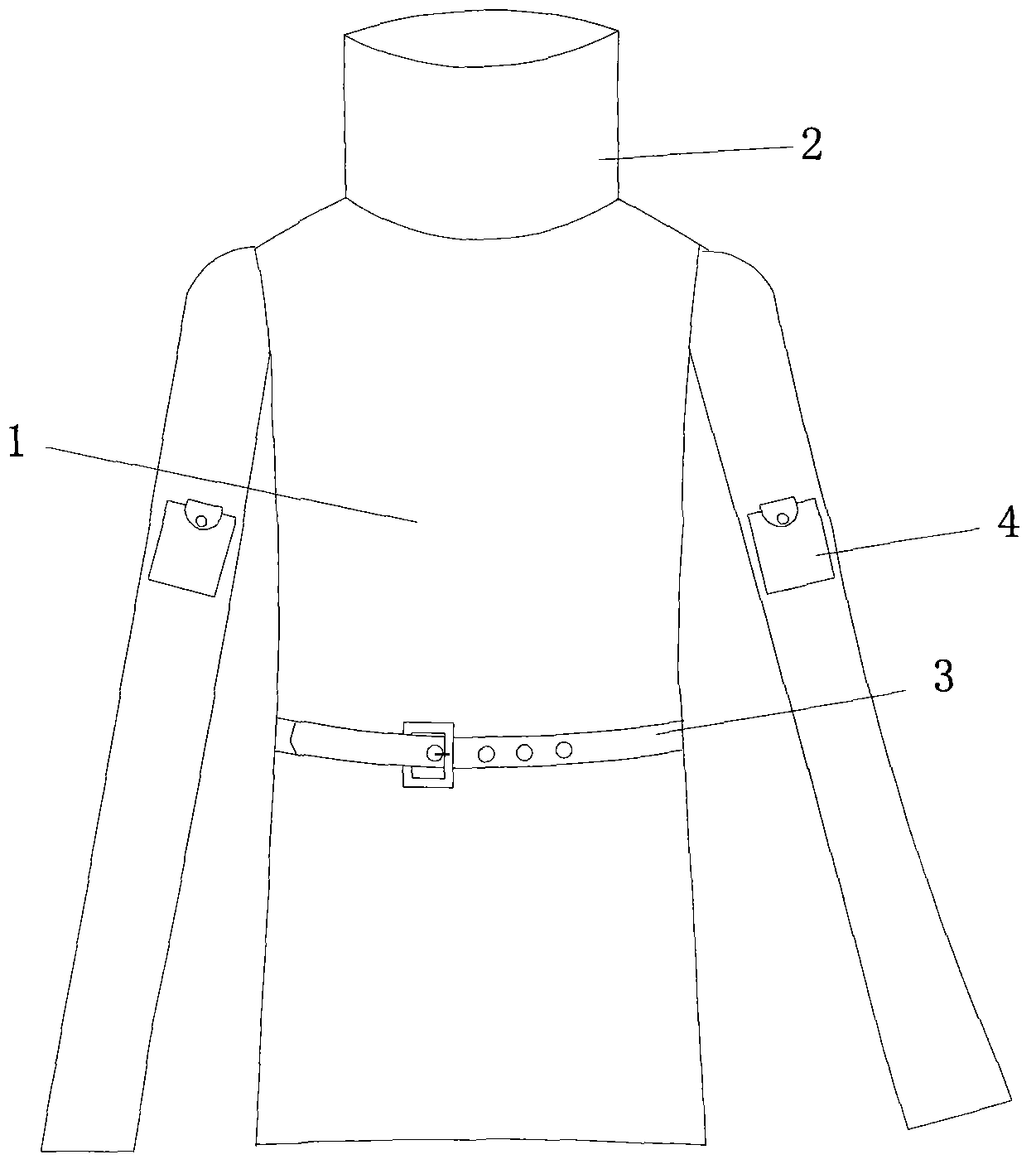 Light-transmitting and breathable garment with sterilization function
