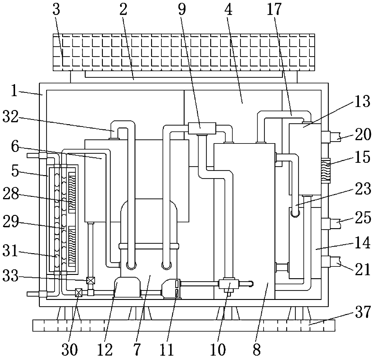 A high-efficiency and energy-saving heat pump for home heating