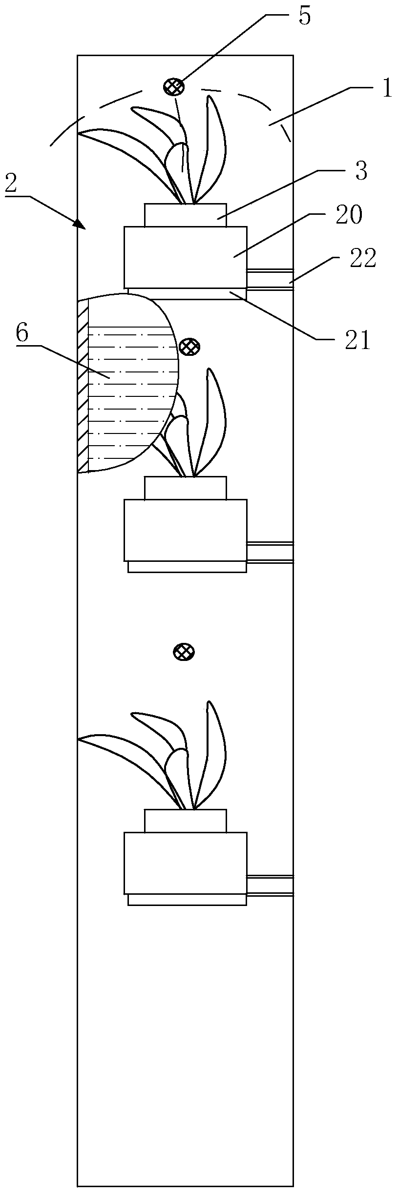 A saline-alkali land greening pile