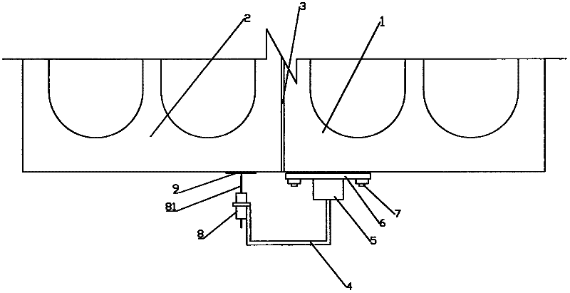 Detection method and detection device for hinged gap of plate-girder-hinged bridge