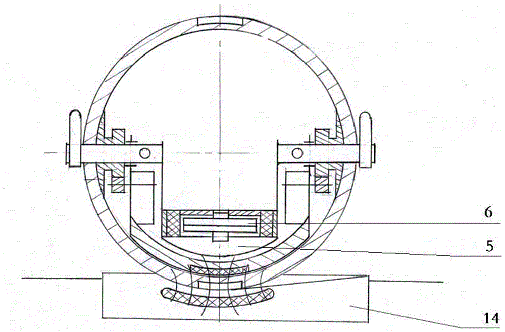 A spherical walking platform