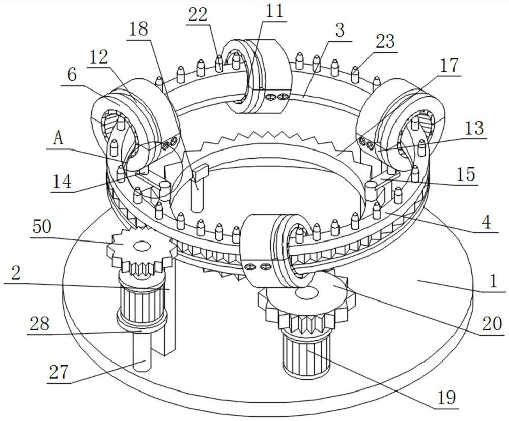 Rotary spinning head for electrostatic spinning device