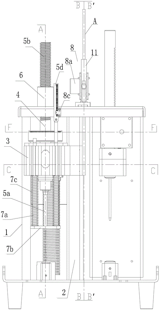 Synchronous binding machine drilling device