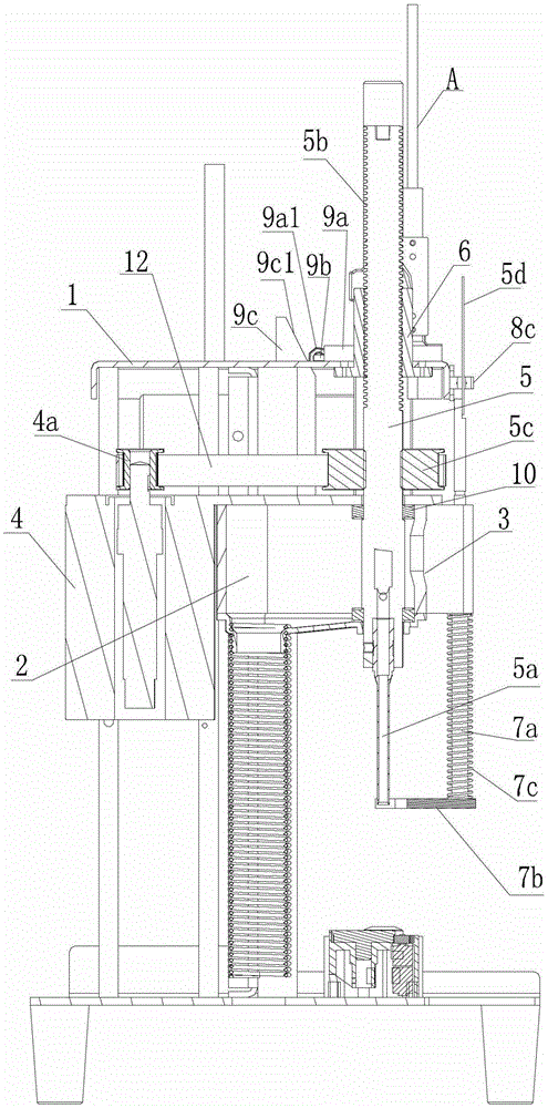 Synchronous binding machine drilling device